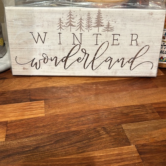 Sincere Surroundings Winter Wonderland sign - Picture 1 of 2